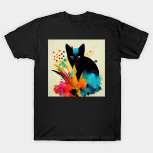 Abstract Cat T-Shirt